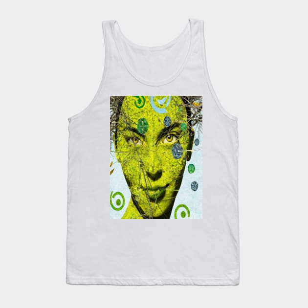 greeny Tank Top by Farbitroid